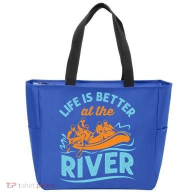 Life Is Better At The River White Water Rafting Cool Gift Tote Bag