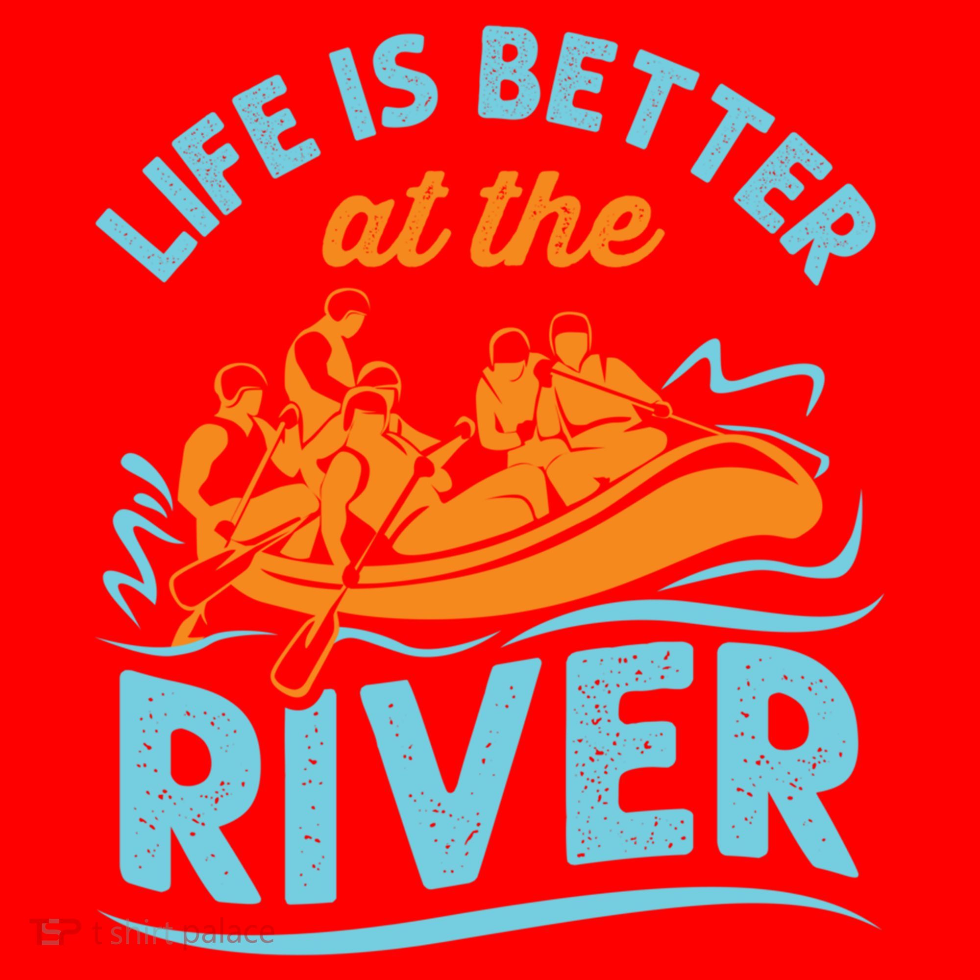 Life Is Better At The River White Water Rafting Cool Gift Santa Hat