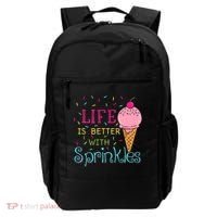 Life Is Better With Sprinkles Sweet Ice Cream Lover Backpack thumb 0