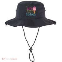 Life Is Better With Sprinkles Sweet Ice Cream Lover Bucket Hat thumb 0