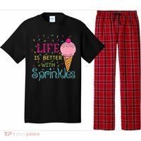 Life Is Better With Sprinkles Sweet Ice Cream Lover Pajama Set thumb 0