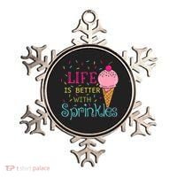 Life Is Better With Sprinkles Sweet Ice Cream Lover Ornament thumb 0
