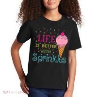 Life Is Better With Sprinkles Sweet Ice Cream Lover Kids T-Shirt thumb 2