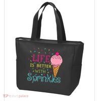 Life Is Better With Sprinkles Sweet Ice Cream Lover Tote Bag thumb 3