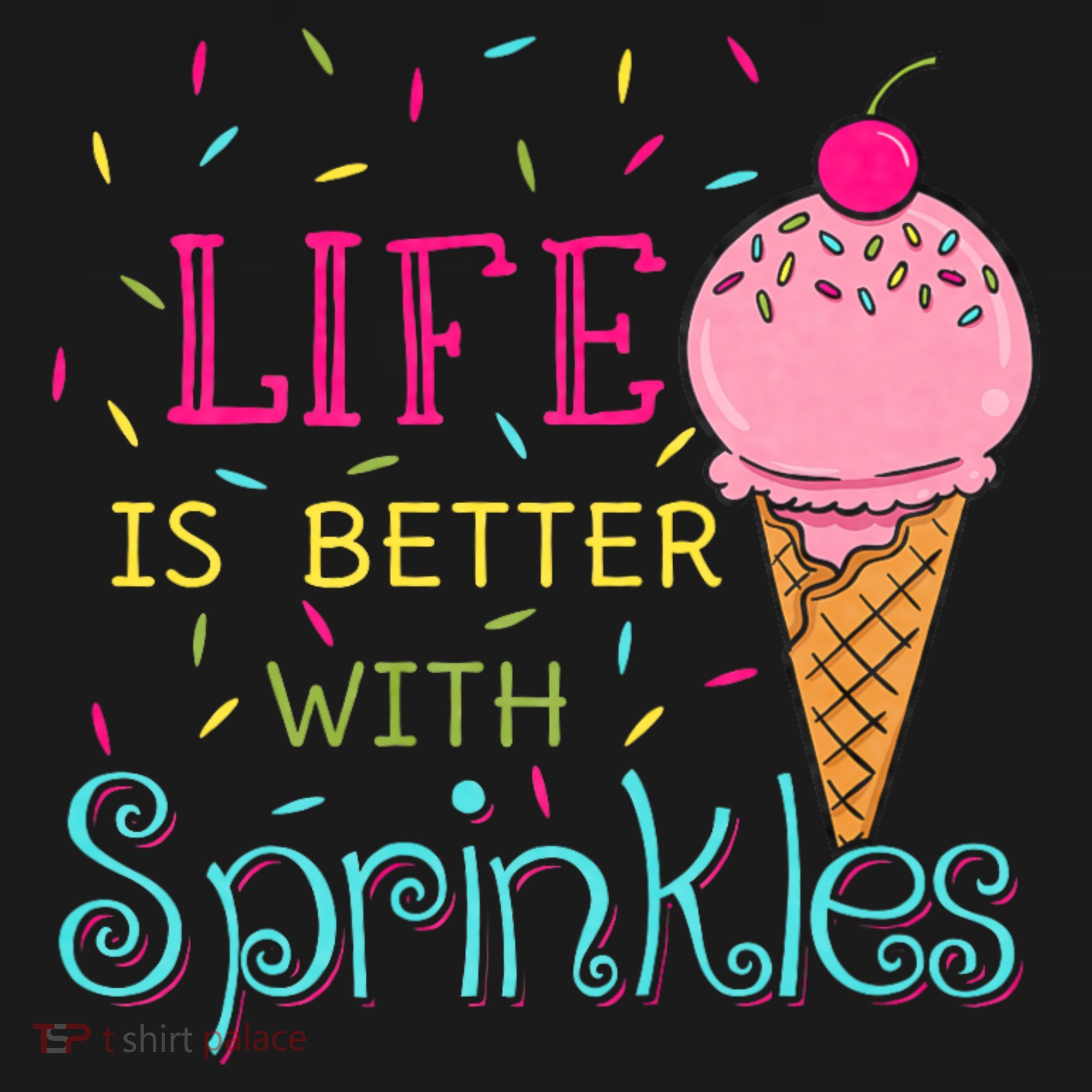 Life Is Better With Sprinkles Sweet Ice Cream Lover Tote Bag