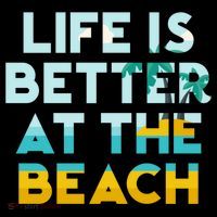 Life Is Better At The Beach Gift Cute Summer Vacation Gift Doggie Tank thumb 4