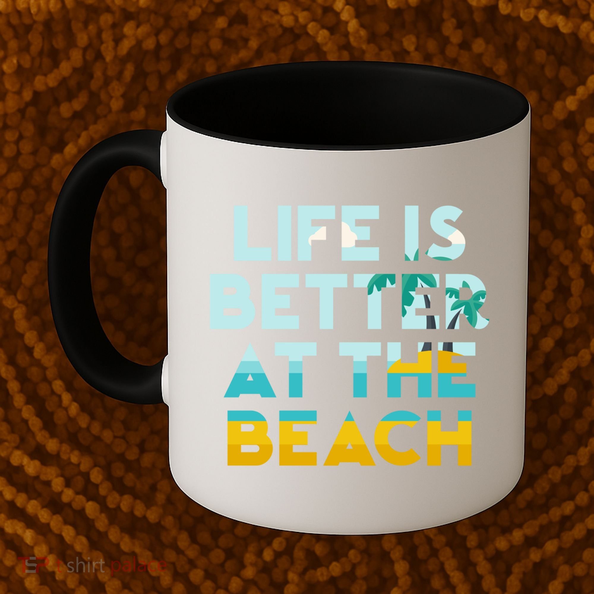 Life Is Better At The Beach Gift Cute Summer Vacation Gift Coffee Mug