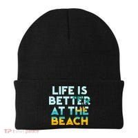 Life Is Better At The Beach Gift Cute Summer Vacation Gift Beanie thumb 0