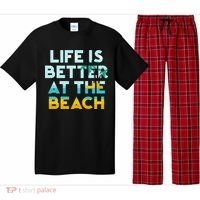 Life Is Better At The Beach Gift Cute Summer Vacation Gift Pajama Set thumb 0