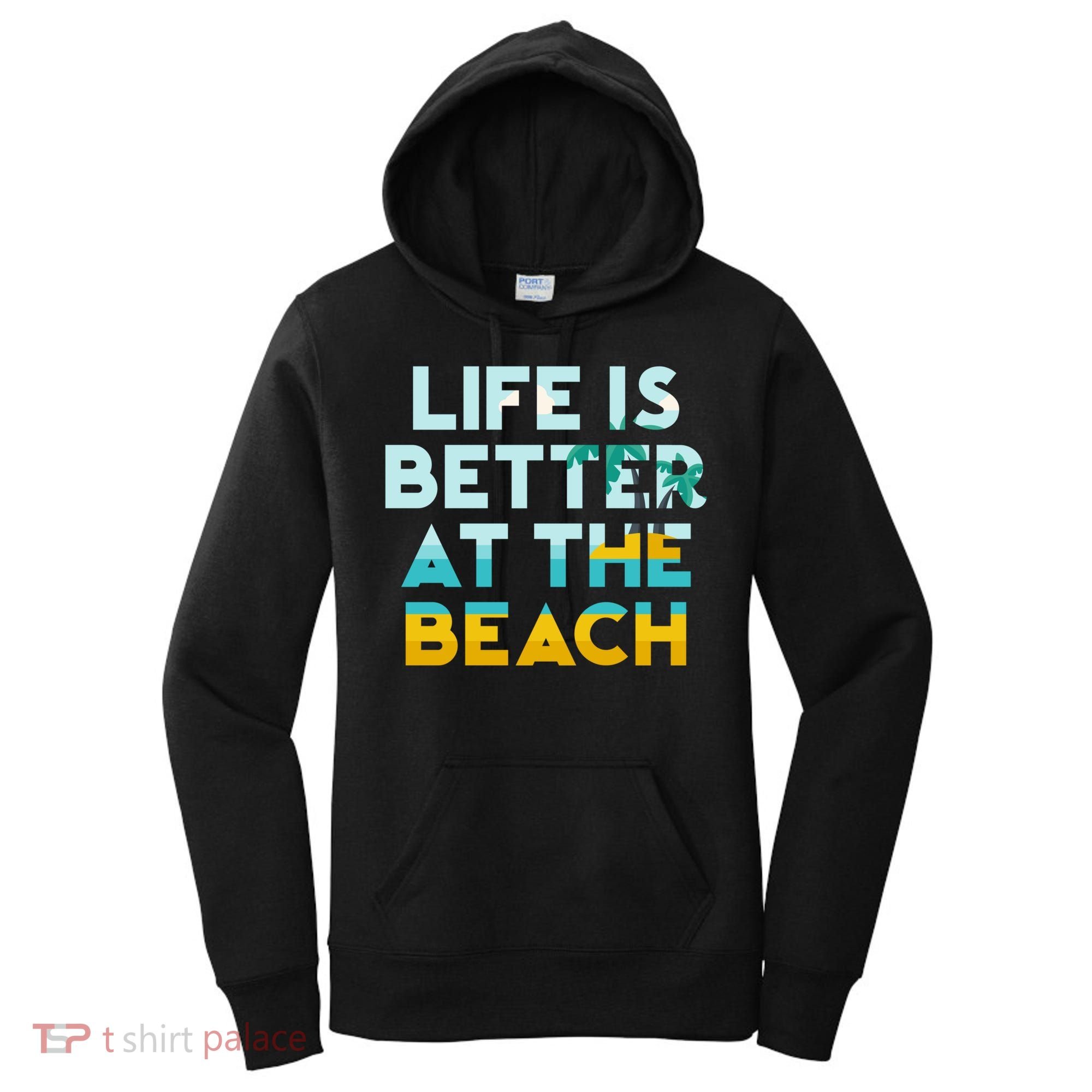 Life Is Better At The Beach Gift Cute Summer Vacation Gift Women's Hoodie