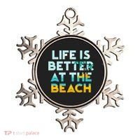 Life Is Better At The Beach Gift Cute Summer Vacation Gift Ornament thumb 0