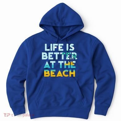 Life Is Better At The Beach Gift Cute Summer Vacation Gift Hoodie