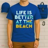 Life Is Better At The Beach Gift Cute Summer Vacation Gift T-Shirt thumb 6