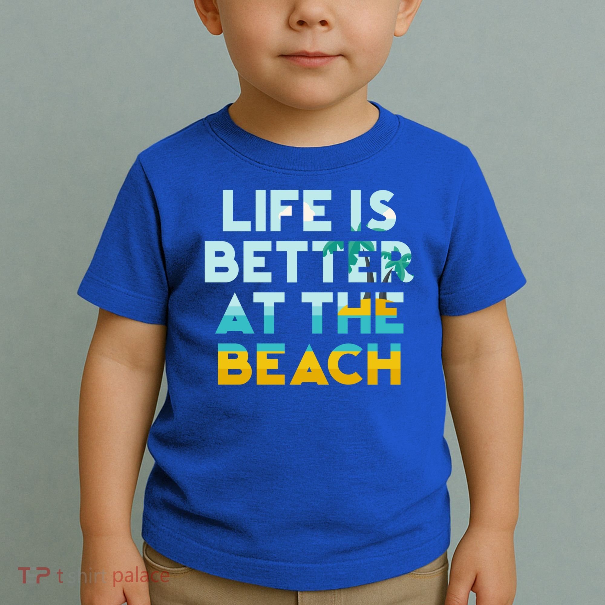 Life Is Better At The Beach Gift Cute Summer Vacation Gift Toddler T-Shirt