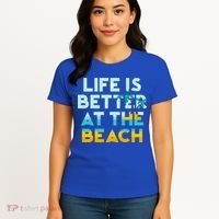 Life Is Better At The Beach Gift Cute Summer Vacation Gift Women's T-Shirt thumb 4