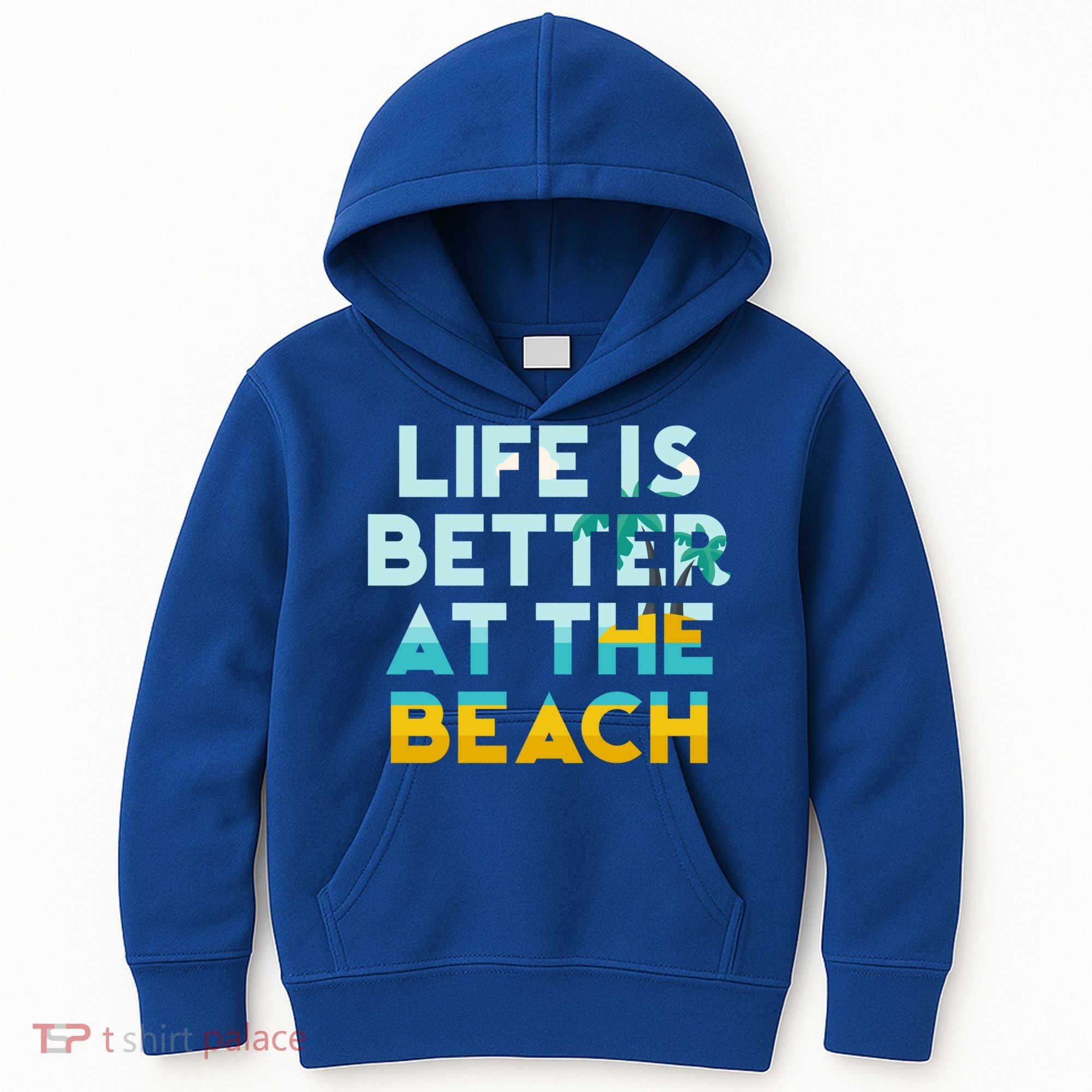 Life Is Better At The Beach Gift Cute Summer Vacation Gift Kids Hoodie