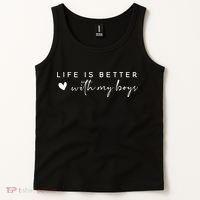 Life Is Better With My Boy Tank Top thumb 2