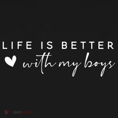 Life Is Better With My Boy Women's Crop Top Tee