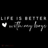 Life Is Better With My Boy Women's Crop Top Tee thumb 4