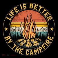 Life Is Better By The Campfire Camping Campfire Gift For Camper Backpack thumb 2