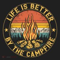 Life Is Better By The Campfire Camping Campfire Gift For Camper Tumbler thumb 3