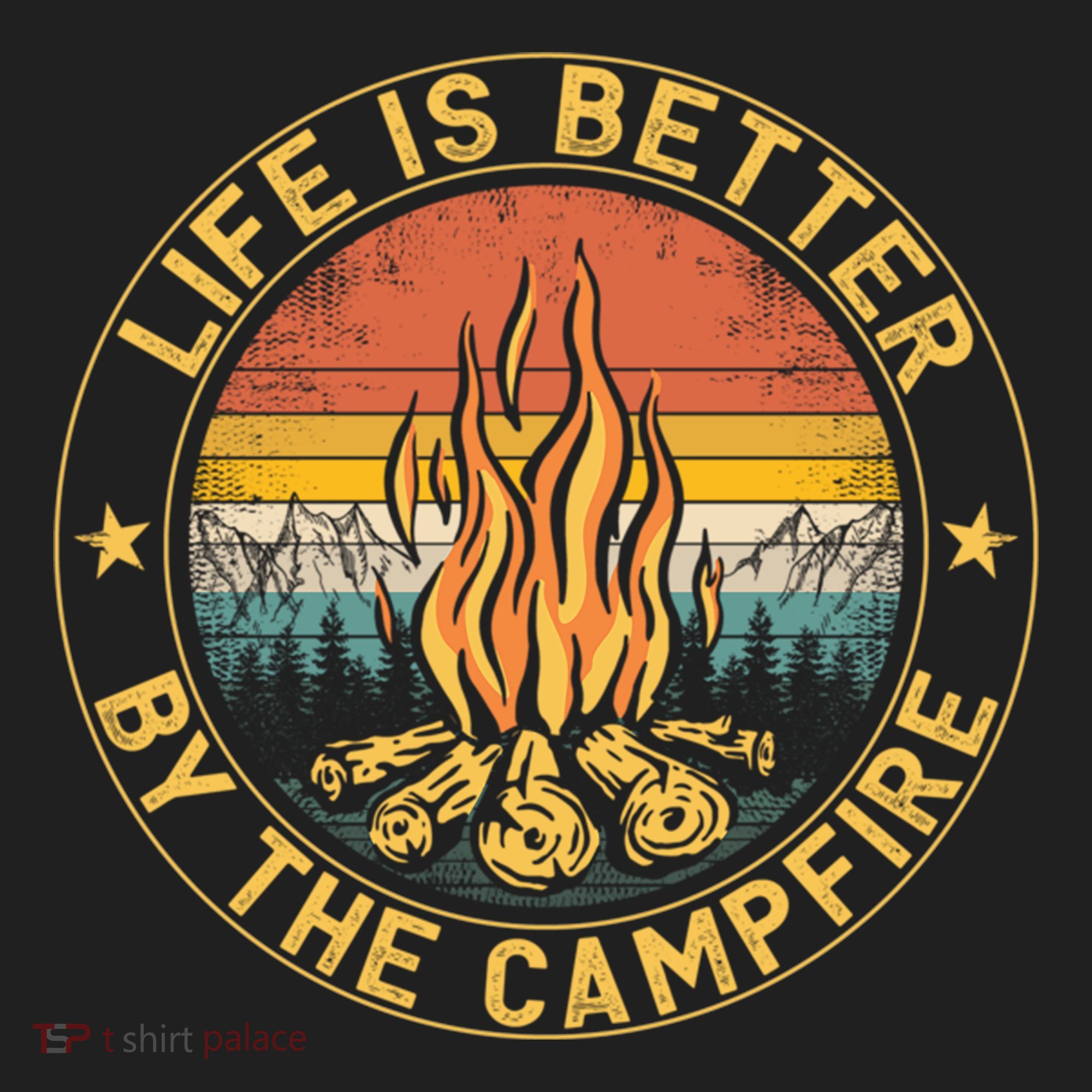 Life Is Better By The Campfire Camping Campfire Gift For Camper Tumbler