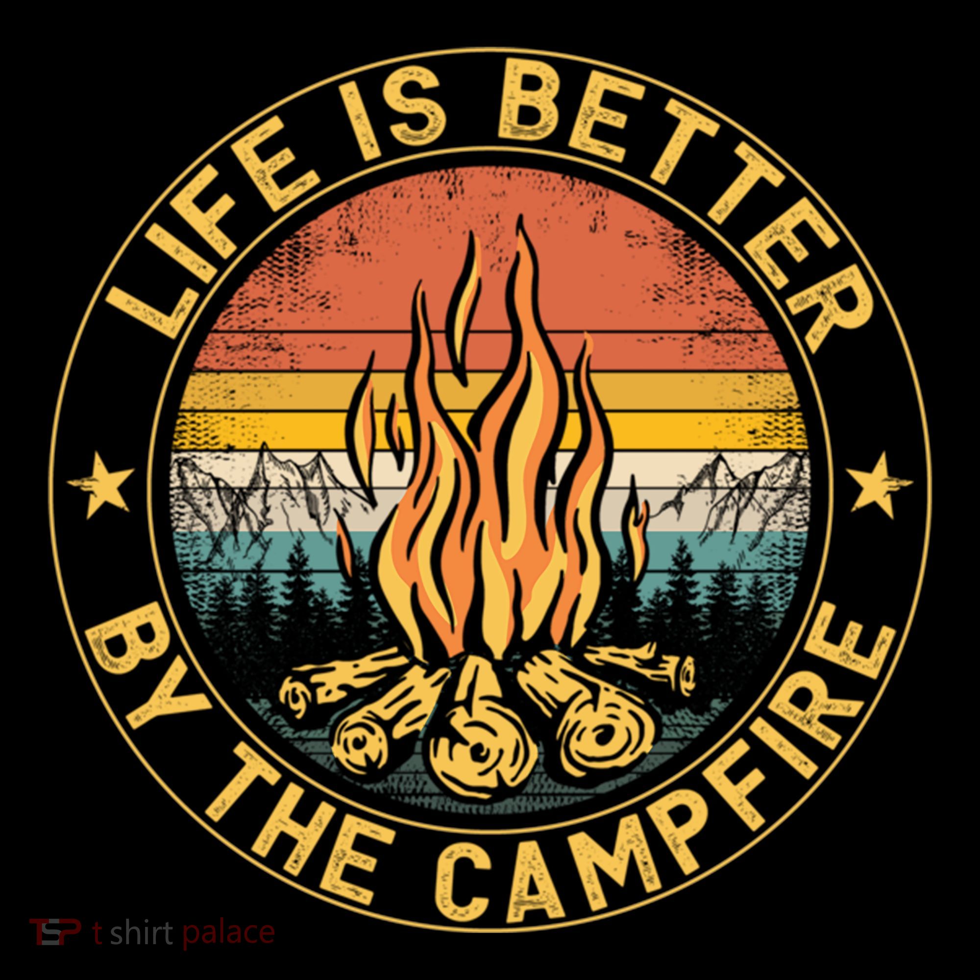 Life Is Better By The Campfire Camping Campfire Gift For Camper Ornament