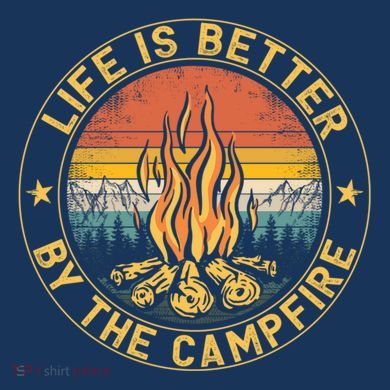 Life Is Better By The Campfire Camping Campfire Gift For Camper Infant Fleece One Piece