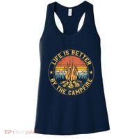 Life Is Better By The Campfire Camping Campfire Gift For Camper Women's Tank Top thumb 0