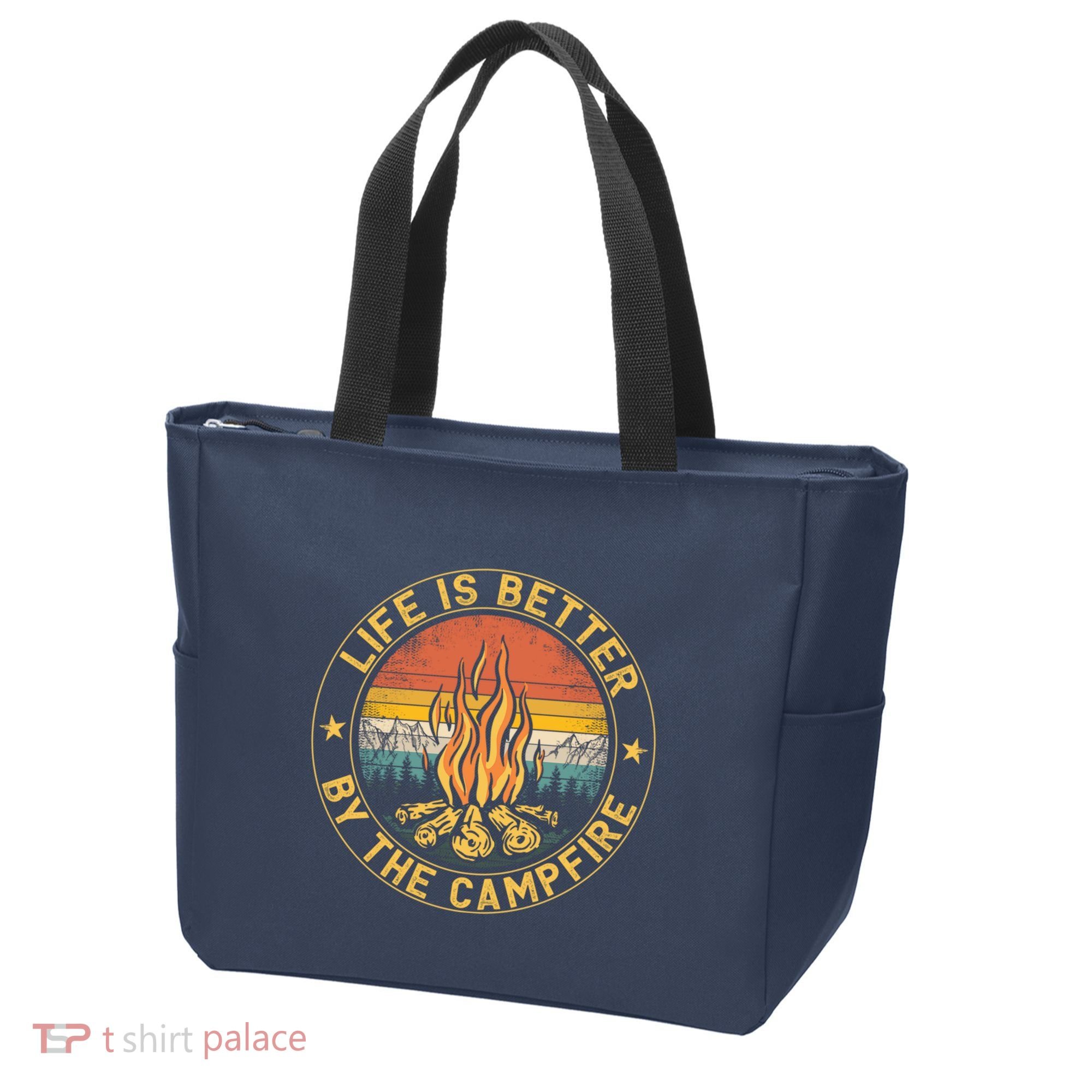 Life Is Better By The Campfire Camping Campfire Gift For Camper Tote Bag