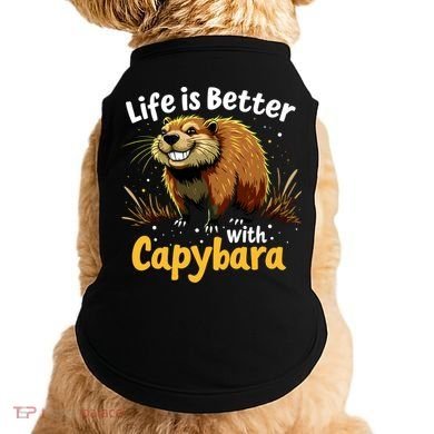 Life Is Better With Capybara Doggie Tank