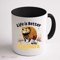 Life Is Better With Capybara Coffee Mug thumb 1