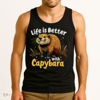 Life Is Better With Capybara Tank Top thumb 3
