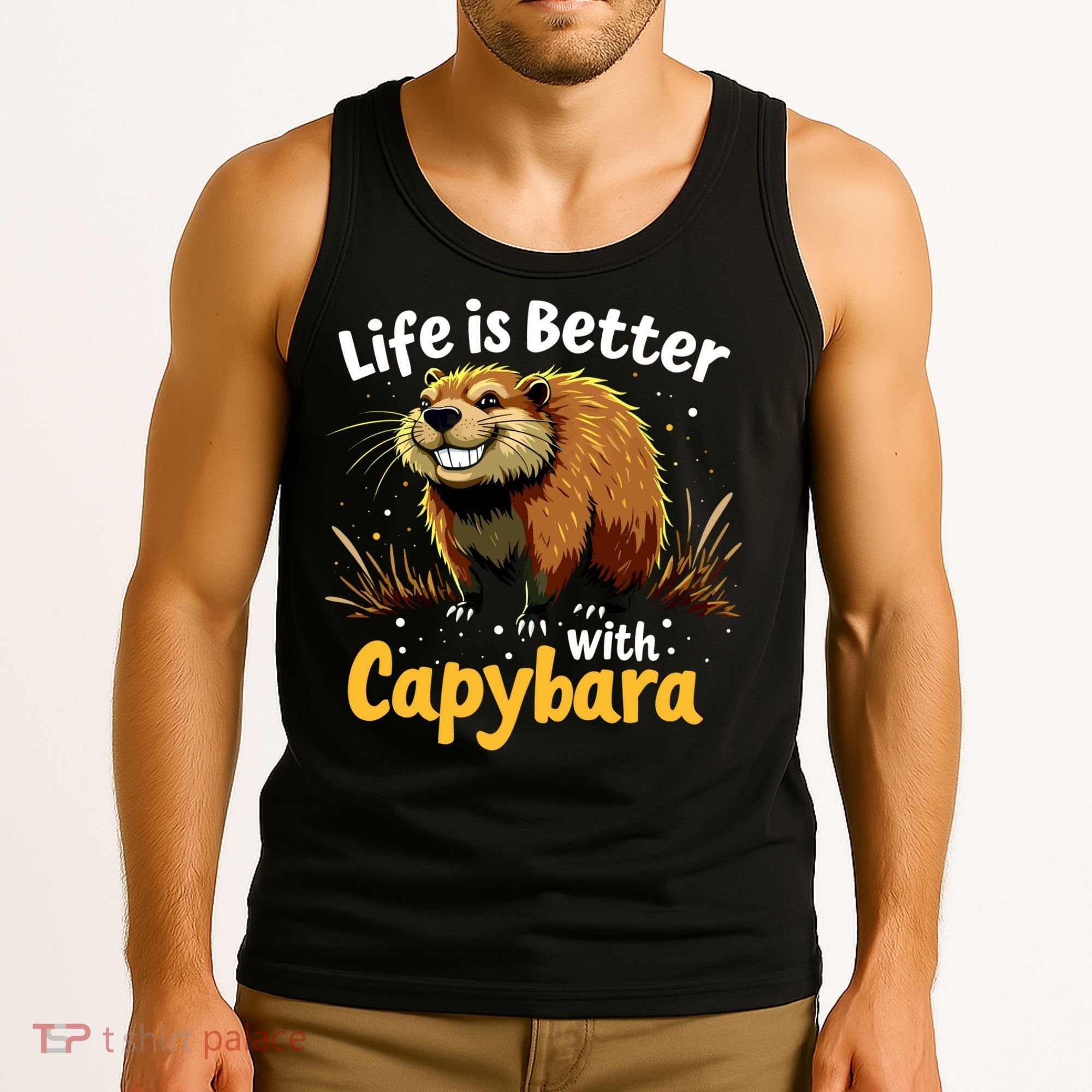 Life Is Better With Capybara Tank Top