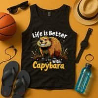 Life Is Better With Capybara Tank Top thumb 4