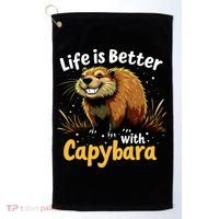 Life Is Better With Capybara Golf Towel thumb 0