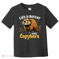 Life Is Better With Capybara Toddler T-Shirt thumb 0