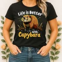 Life Is Better With Capybara Women's T-Shirt thumb 2