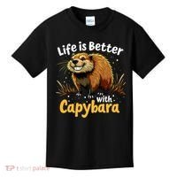 Life Is Better With Capybara Kids T-Shirt thumb 0