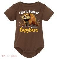Life Is Better With Capybara Baby Bodysuit thumb 0