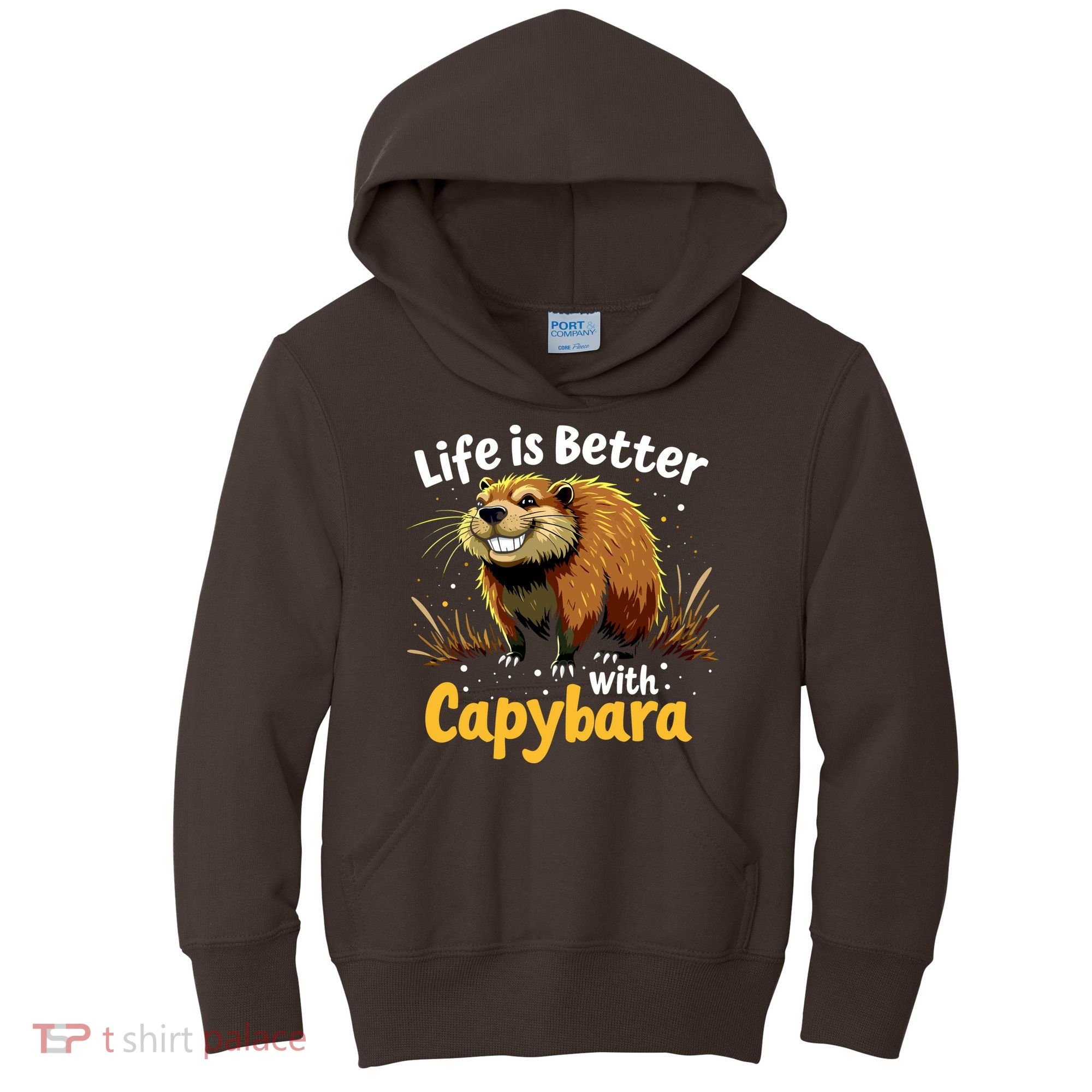 Life Is Better With Capybara Kids Hoodie