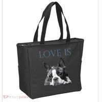 Love Is Boston Terrier Bostie Tote Bag thumb 2