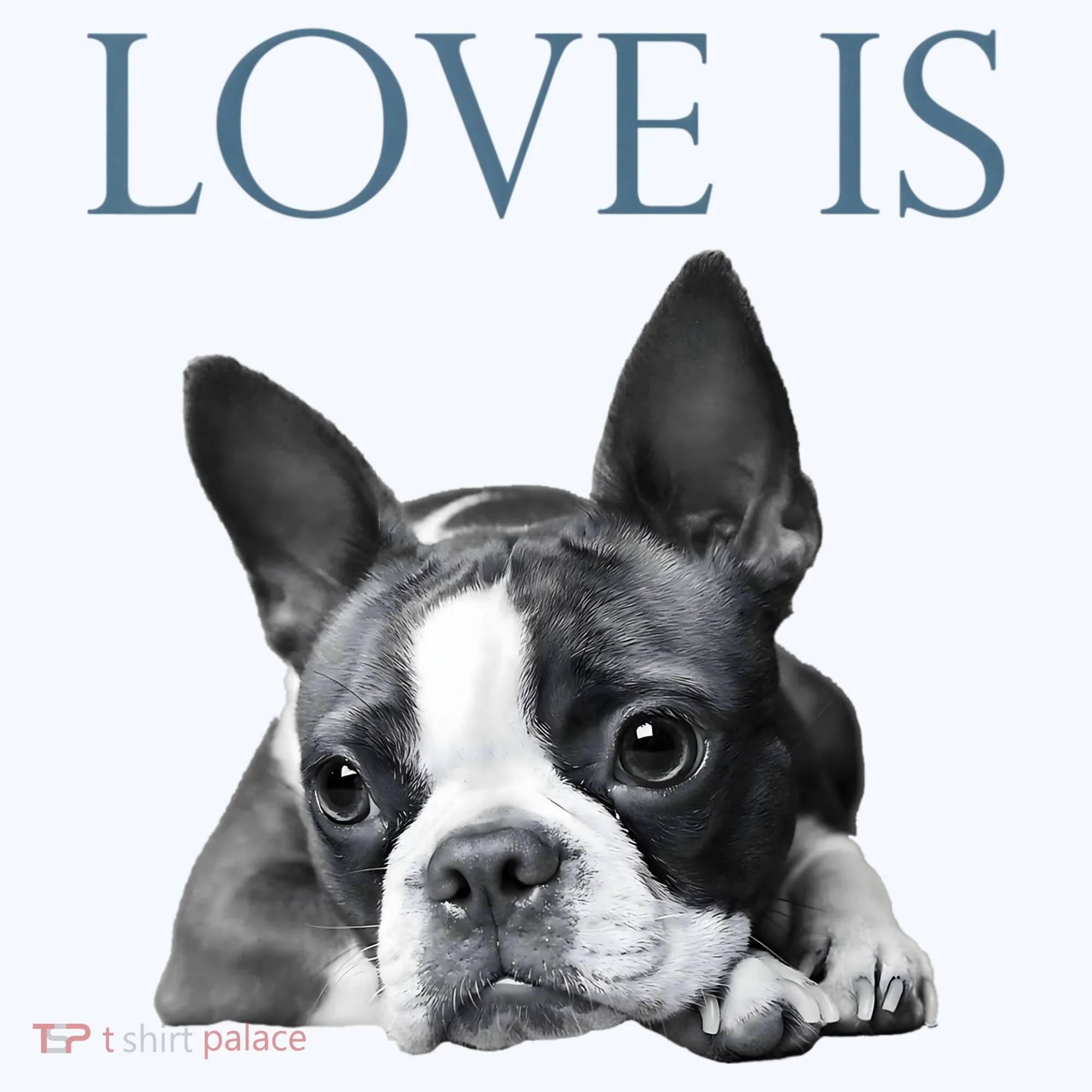 Love Is Boston Terrier Bostie Doggie Tank