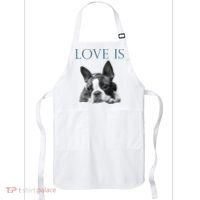 Love Is Boston Terrier Bostie Apron thumb 0