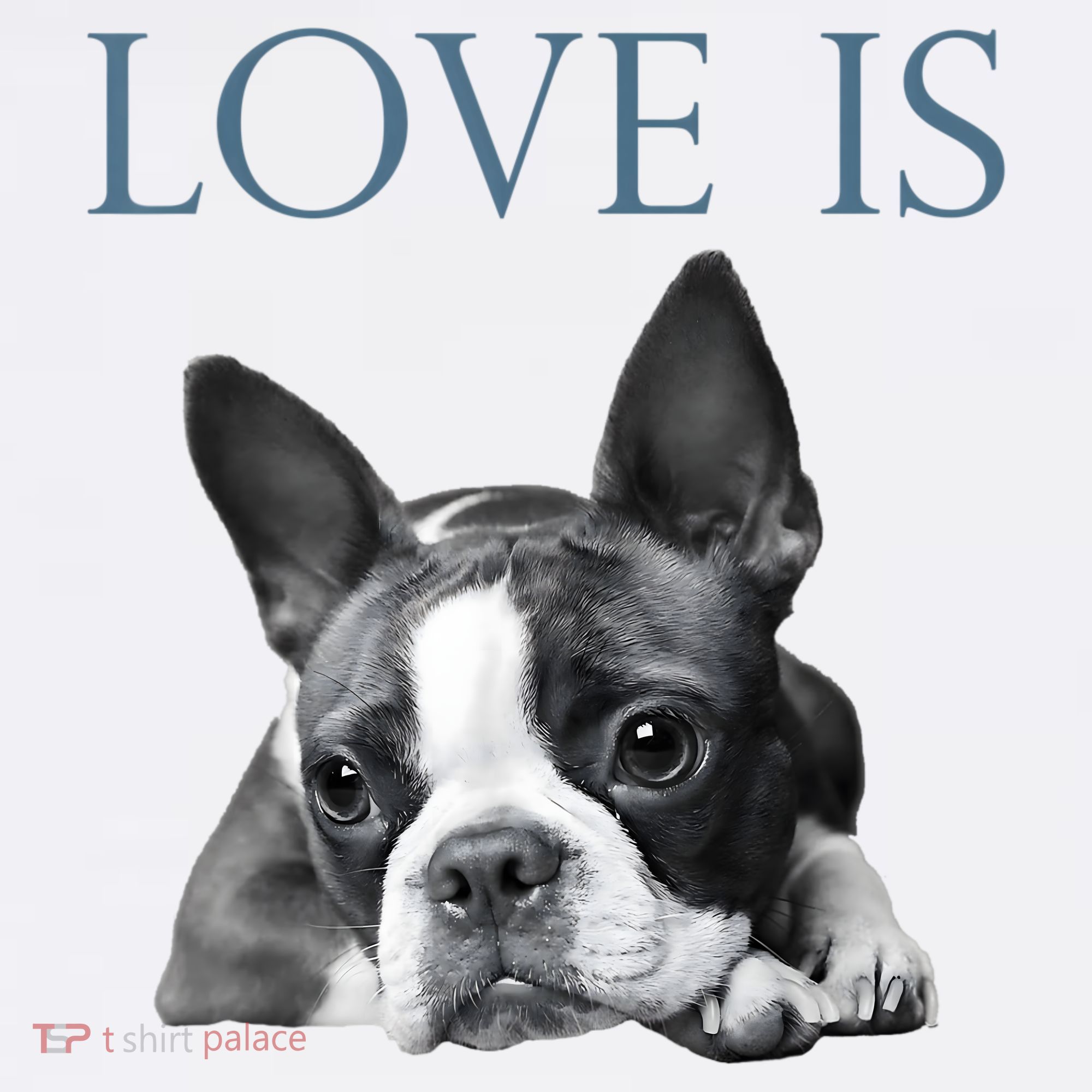 Love Is Boston Terrier Bostie Apron