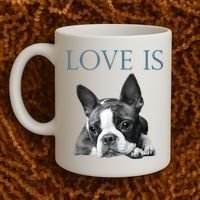Love Is Boston Terrier Bostie Coffee Mug thumb 2