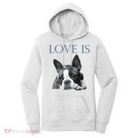 Love Is Boston Terrier Bostie Women's Hoodie thumb 0