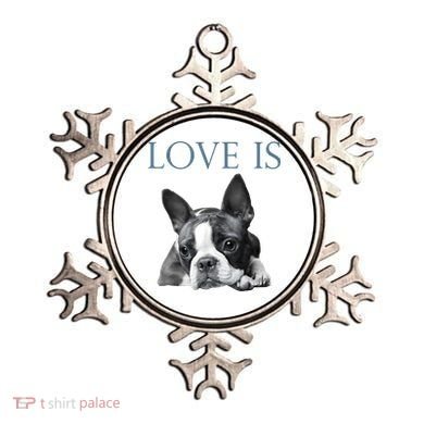 Love Is Boston Terrier Bostie Ornament