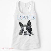 Love Is Boston Terrier Bostie Women's Tank Top thumb 0