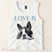 Love Is Boston Terrier Bostie Tank Top thumb 2